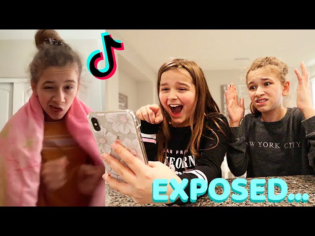 REACTING TO MY SISTER'S TikToks DRAFTS!! | Cilla and Maddy