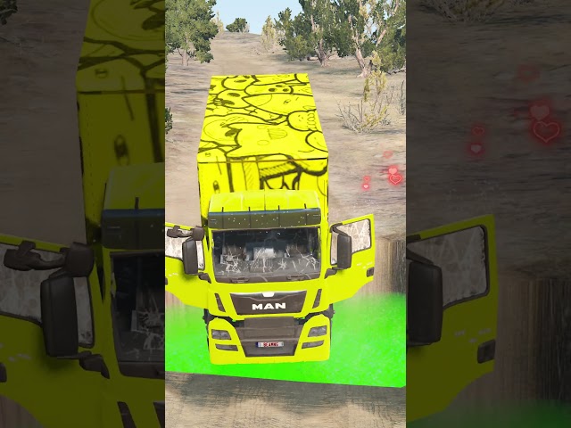 AWESOME!!! ⚙️ cargo truck that can change color #Shorts