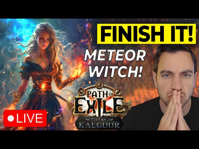 🔴 HELP! POE NEWB PREPS for Kalguur League! METEOR WITCH Reviving my Old Char -Path of Exile Gameplay