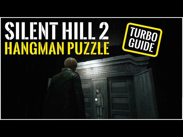 Silent Hill 2 - Hangman Puzzle (quick guide)