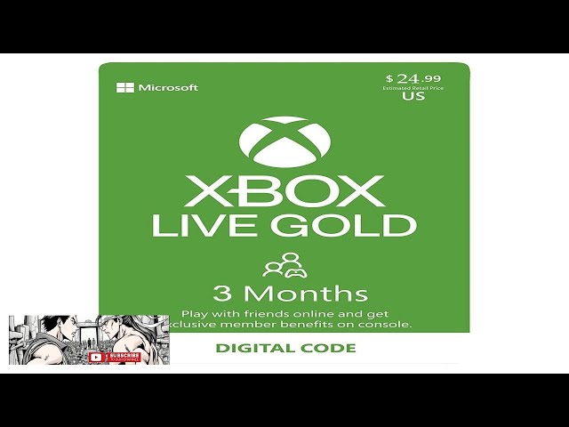 3 Months Xbox Live Gold Membership Card Xbox Live Gold Digital Code Review