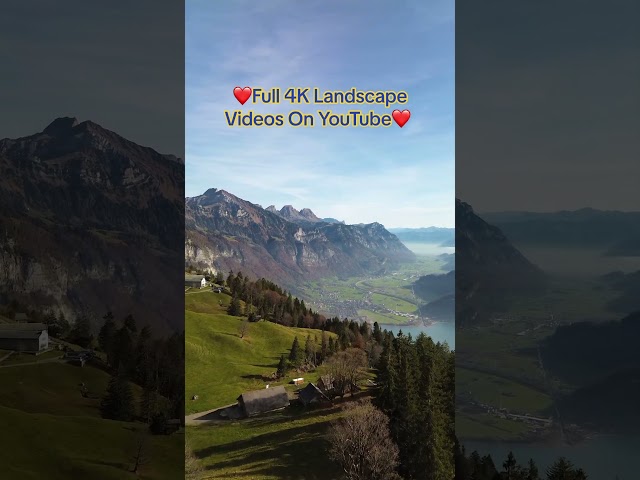 4K Switzerland | Peaceful Nature Landscape Background Footage