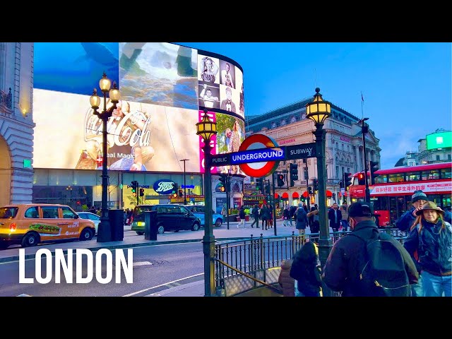 London walk | OXFORD STREET, Regent Street, Piccadilly Circus | London tour  (April 2022) [4K HDR]