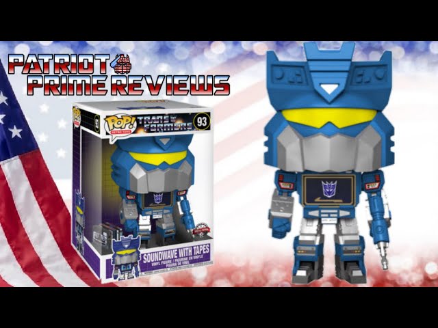 Patriot Prime Reviews Gamestop Exclusive Funko Pop Jumbo Soundwave with Tapes