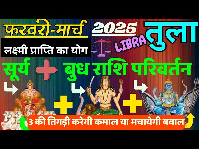 तुला राशि । लक्ष्मी प्राप्ति का योग । शनि + सूर्य + बुध  Tula rashi 2025 astroguru Nikhil Libra 2025