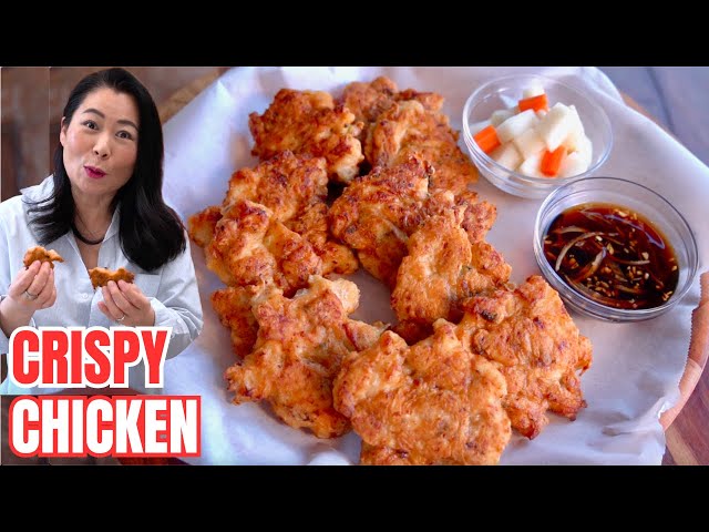 The EASIEST CRISPY Korean Fried Chicken❗️QUICK & DELICIOUS LAZY Pan-Fried Chicken Recipe 닭전