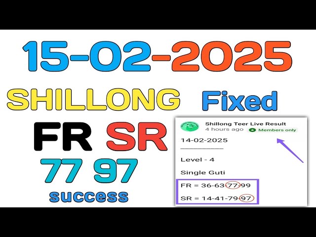 ( Fix Guti ) Shillong Teer Target ( 15/02/2025 ) @Common Number @hit Number