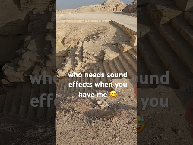 the true sounds of ancient egypt :D #solotravel #travelvlog #comedy #funny