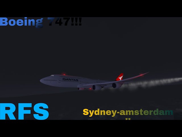 Menaiki Ratu pesawat yaitu Boeing 747!! rute Sydney-amsterdam-RFS