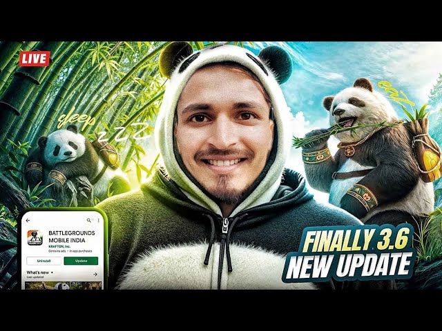 🔴 BGMI LIVE - NEW UPDATE ME PANDA 🐼 || TeproTop #bgmi #live