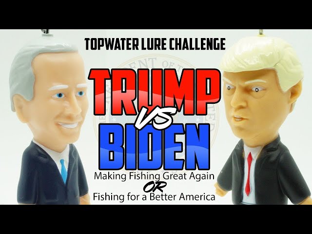 Topwater Bass Fishing with Pres. Trump vs Pres. Biden - Who's better?