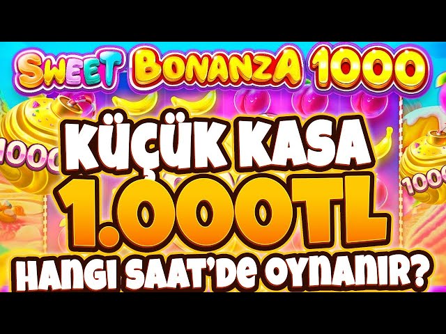 SWEET BONANZA 1000 🍭 YENİ SLOT OYUNU 🍭 KÜÇÜK KASA 1.000TL NASIL KATLADIK HANGİ SAATLER OYUN AÇIK