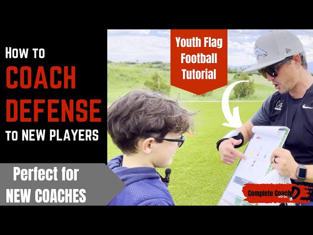 Youth Flag Football Tutorial for First Time Coaches | Teach NEW Players Flag Football Defense Basics