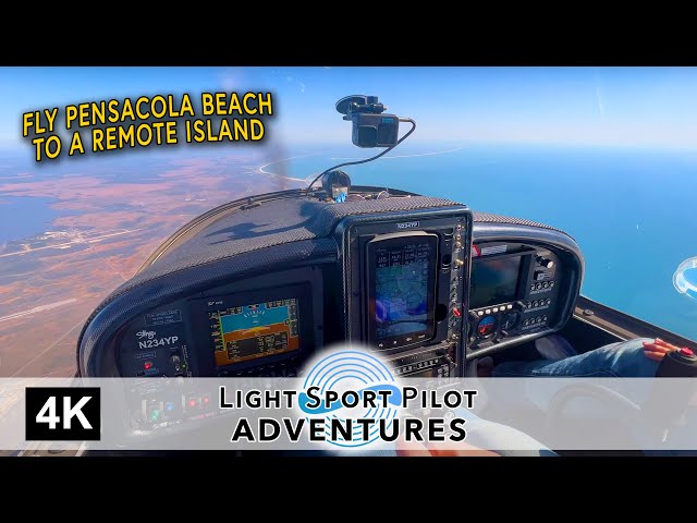 Flying Florida Down To St. George Island - Light Sport Pilot  012(4K) - N234YP - TL Sting S3