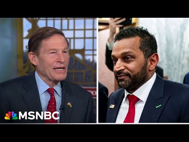 'He's unqualified': Sen. Blumenthal slams Trump's FBI pick Patel ahead of vote