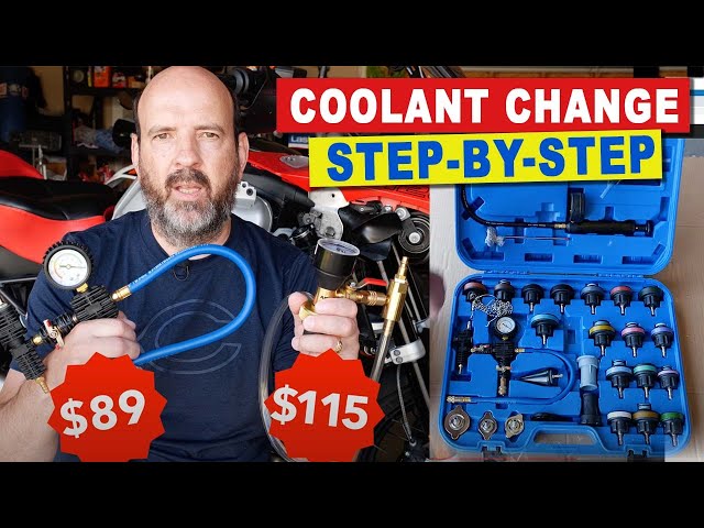 BMW R1200GS Coolant Drain, Flush & Refill, Step-by-Step Instructions, Vacuum & Manual Refill Methods