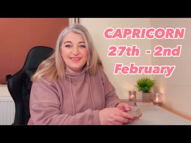 CAPRICORN ✨”OMG Capricorn! Your Next BIG CHAPTER Is About To START!” 27th - 2nd February