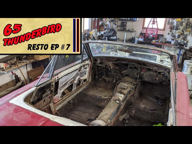 REMOVING Seats/Console & Dash - 65 Thunderbird Convertible Restoration Ep #7