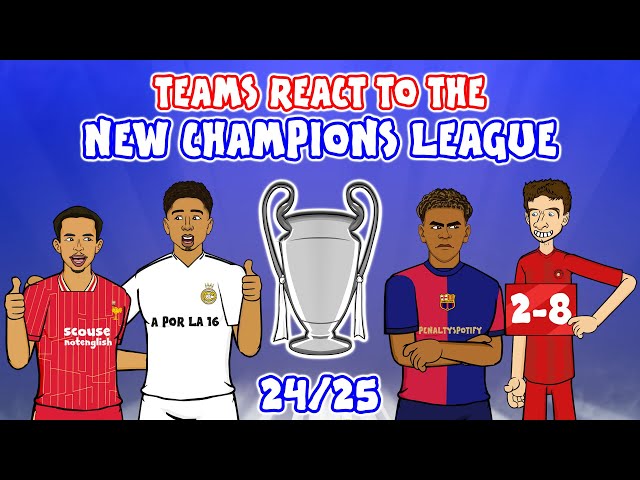 🏆24/25 CHAMPIONS LEAGUE DRAW🏆 Teams React