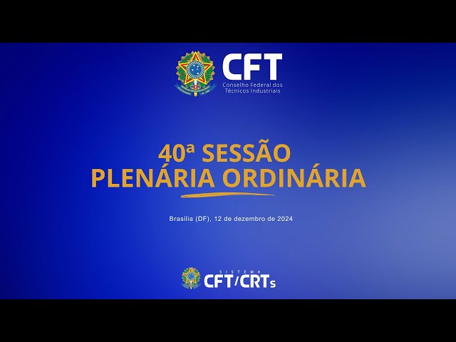 40º Sessão Plenária Ordinária