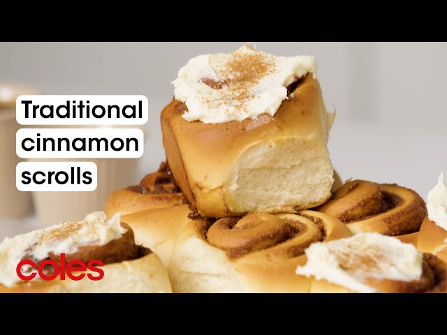 Traditional cinnamon scrolls