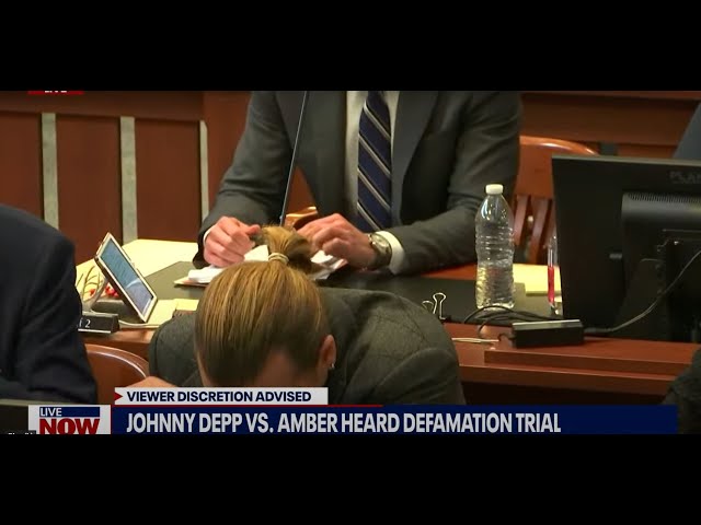 Johnny Depp breaks down laughing during manhood testimony | LiveNOW from FOX