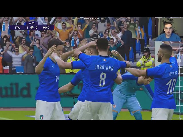 Italia - Macedonia del Nord PES 2022 My reactions and comments