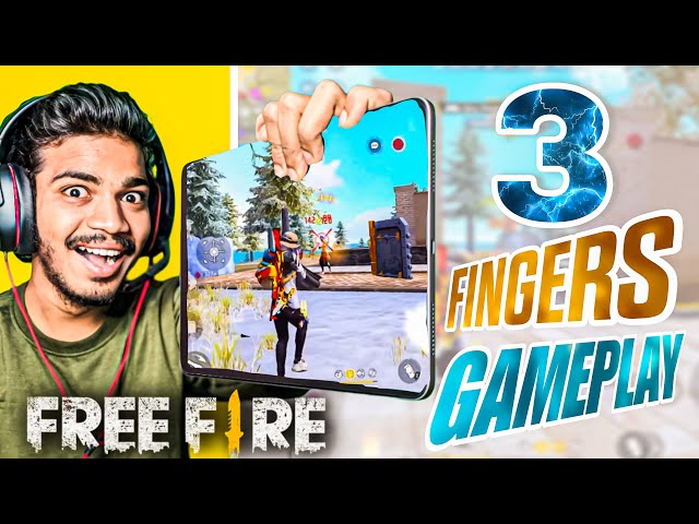 Free fire Best 3 Fingers Gameplay in Telugu || @opvamsi9107