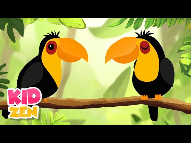 3 Hours Sleeping Music for Kids - Love is Everywhere | Relaxing Cute Tropical Birds