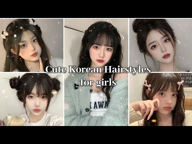 Aesthetic Korean Hairstyles for girls... #aesthetic #fypシ゚ @Mid_NightMuse