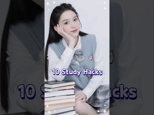 10 Study Hacks 🎀 #study #exam #studyhacks #examtips #tips #students #school #howto #viral #trending