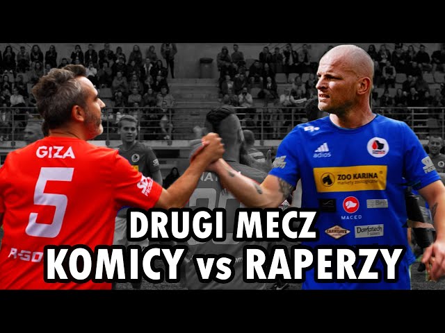 Drugi mecz KOMICY VS RAPERZY | Mecz o psią krew | Skróty | Piłka nożna