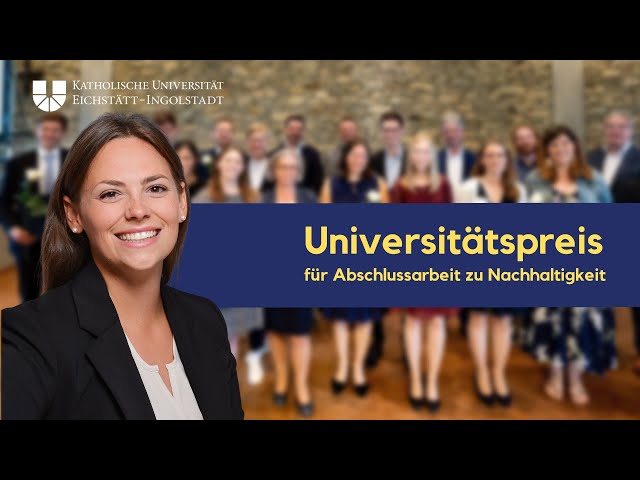 KU-Preis für Abschlussarbeit: Larissa Nowotny