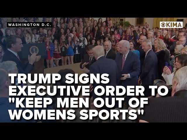 Trump Signs Executive Order to "Keep Men Out of Women's Sports"