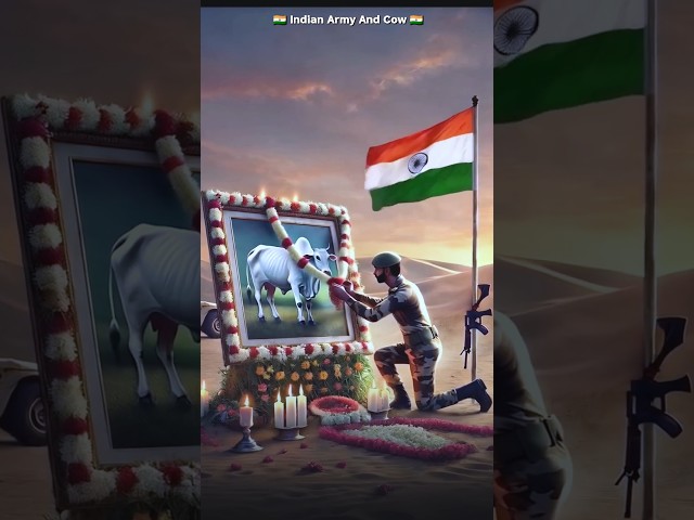 Indian Army And Cow 🤩🤩#shorts #facts #funny #moral #factsyoutubeshorts