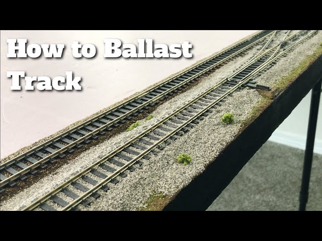 Building HO Train Layout - Ep 4 - Ballasting Track!