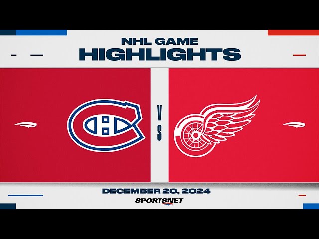 NHL Highlights | Canadiens vs. Red Wings - December 20, 2024