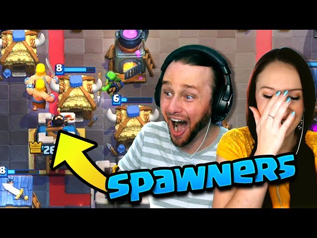 MASS SPAWNERS ARE NUTS! 2v2! (Clash Royale)