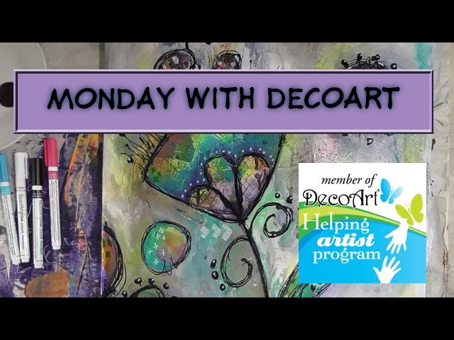 Monday With DecoArt - 5 Steps To A Fabulous Canvas Part 5