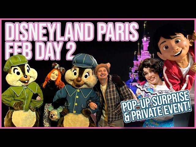 Pop-Up Surprise and Travel Circus Event, Day 2 Disneyland Paris February Vlog 2025