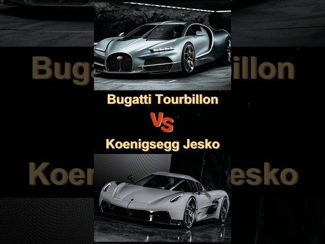 Koenigsegg Jesko vs Bugatti Tourbillion (comparing) #koenigsegg #jesko #bugatti