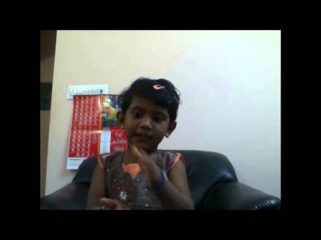 Fr.Berchmans tamil songs- Anbu Kuruven by 2.5Yr old baby