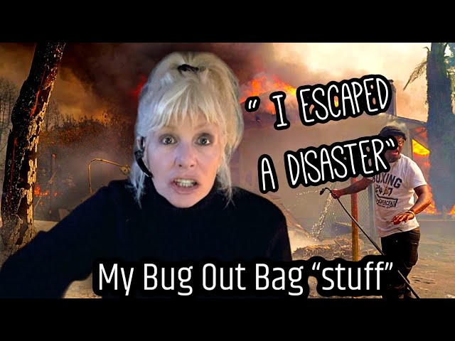 Senior Solo Female ESCAPING DISASTER - Whats in My Bug Out Bag 🔥