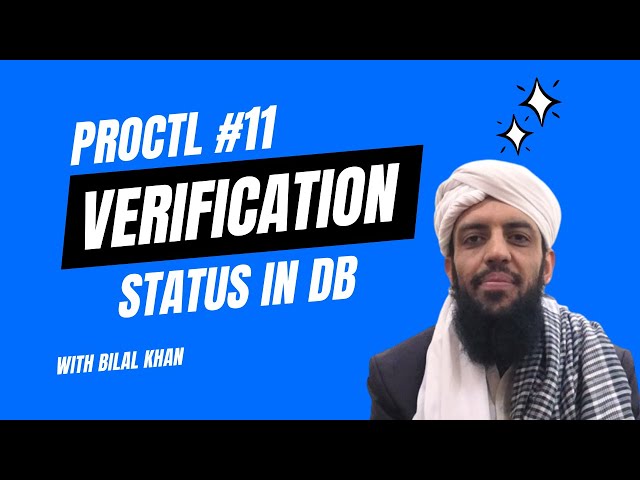 proctl 11 | Database Integration for Email Verification Status