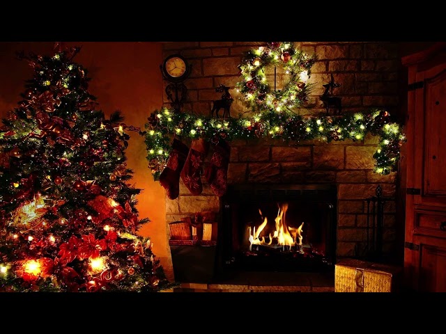 MAGICAL CHRISTMAS EVENING: Fireplace Crackling & Cozy Christmas Tree, Vibes for Deep Relaxation