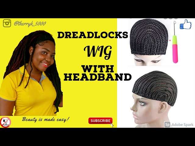 How to : Make Faux Locs Wig with headband/ cornrow wig cap/ crochet needle*ft.  Dreadlocks