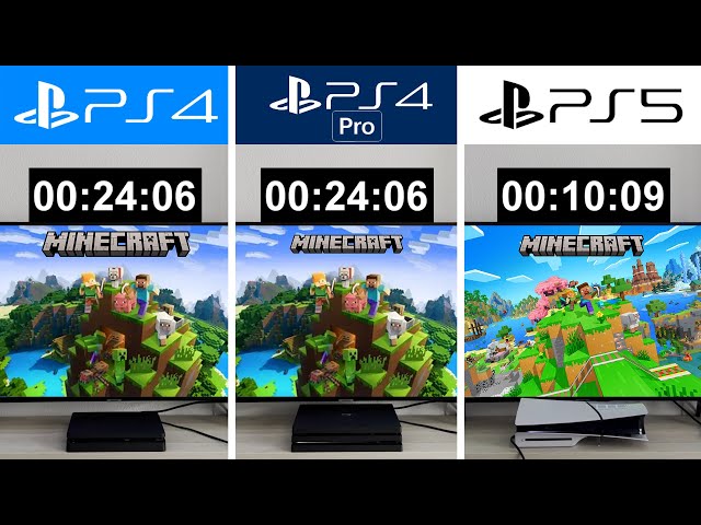 MINECRAFT | PS5 vs PS4 Pro vs PS4