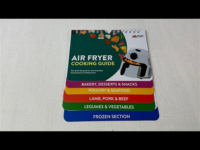 Air Fryer Magentic Cooking Guide Booklet - Great Resource