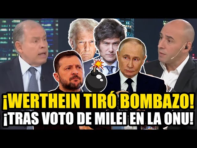 ¡WERTHEIN TIRÓ BOMBAZO TRAS EL VOTO DE MILEI EN LA ONU! 🌍🇦🇷