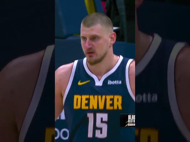 The perfect touch to end the half 🤯 #nba #nuggets #basketball #jokic